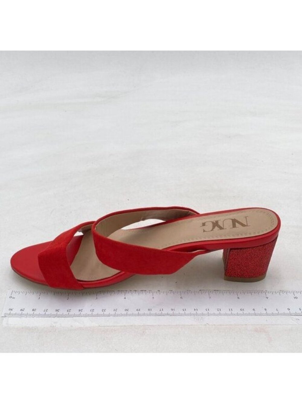 Women Casual Open Toe Slide Sandals Chunky Block Pumps Double Strap Backless Clo
